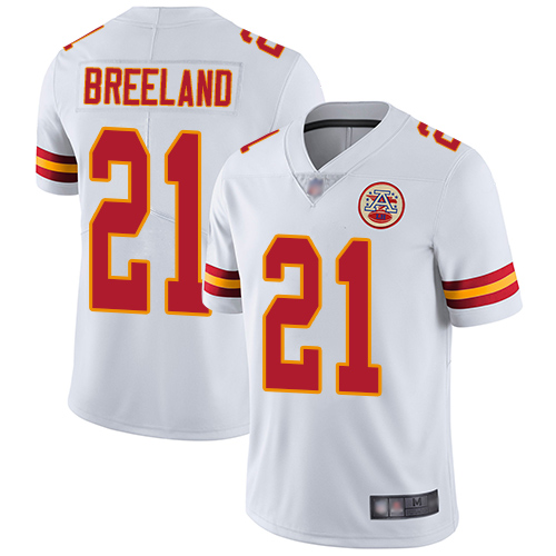 Youth Kansas City Chiefs #21 Breeland Bashaud White Vapor Untouchable Limited Player Football Nike NFL Jersey->youth nfl jersey->Youth Jersey